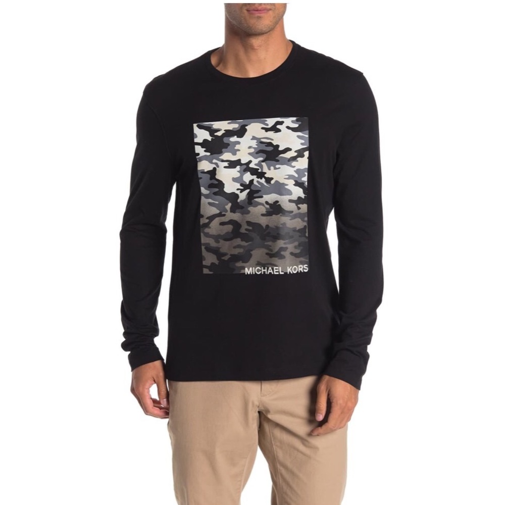 Men’s Michael Kors Camouflage Print Shirt